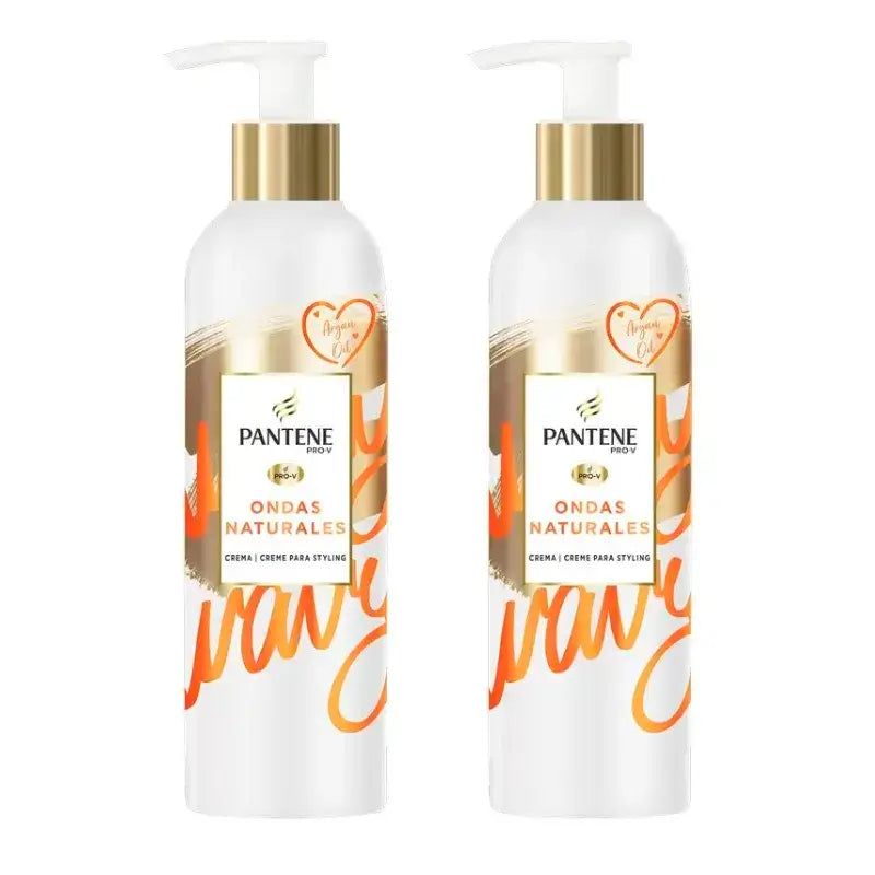 Pantene Pro-V Natural Waves Nourishing Cream, Pack 2 x 235 Ml