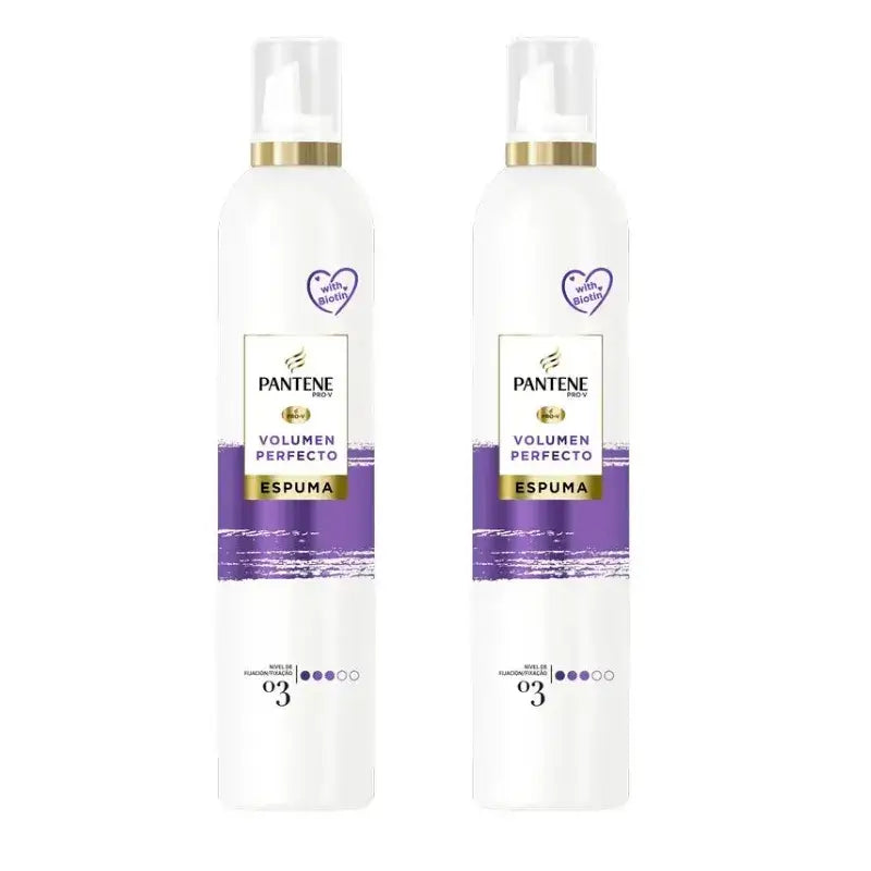 Pantene Pro-V Perfect Volume Nourishing Foam, Pack 2 x 300 Ml