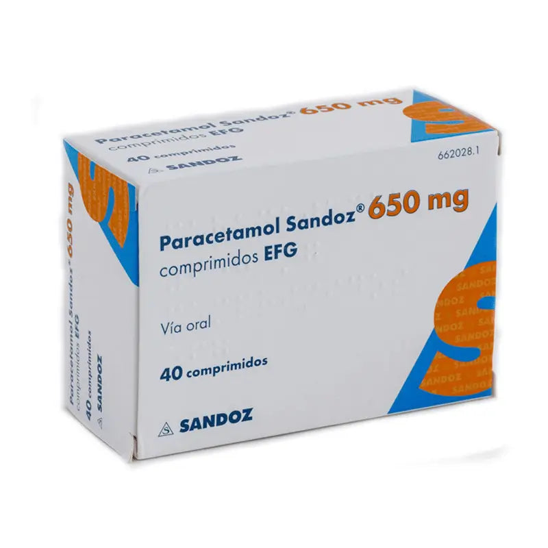 Paracetamol 650 mg. 20 tablets Sandoz