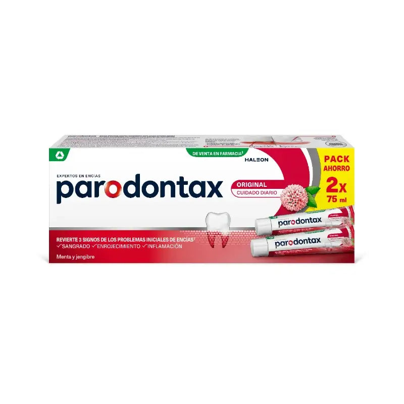 Parodontax Original Herbal Toothpaste for Gum Care, 2x75ml