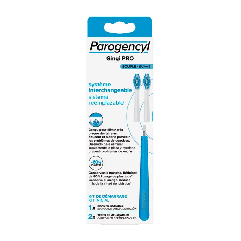 Parogencyl Samurai Gingi Pro Gentle Kit, Handle + 2 Refills