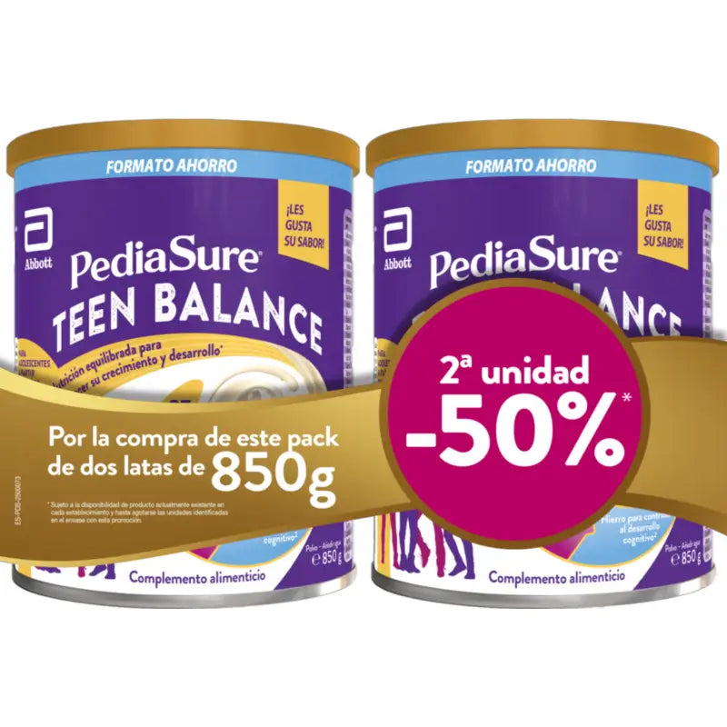 Pediasure Pack: Pediasure Teen Balance Vanilla 2 x 850g