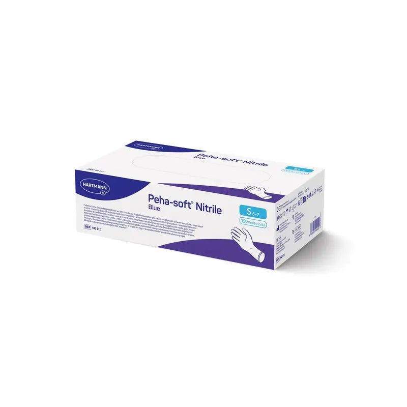 Peha-Soft Nitrile Gloves Blue S , 150 pcs.