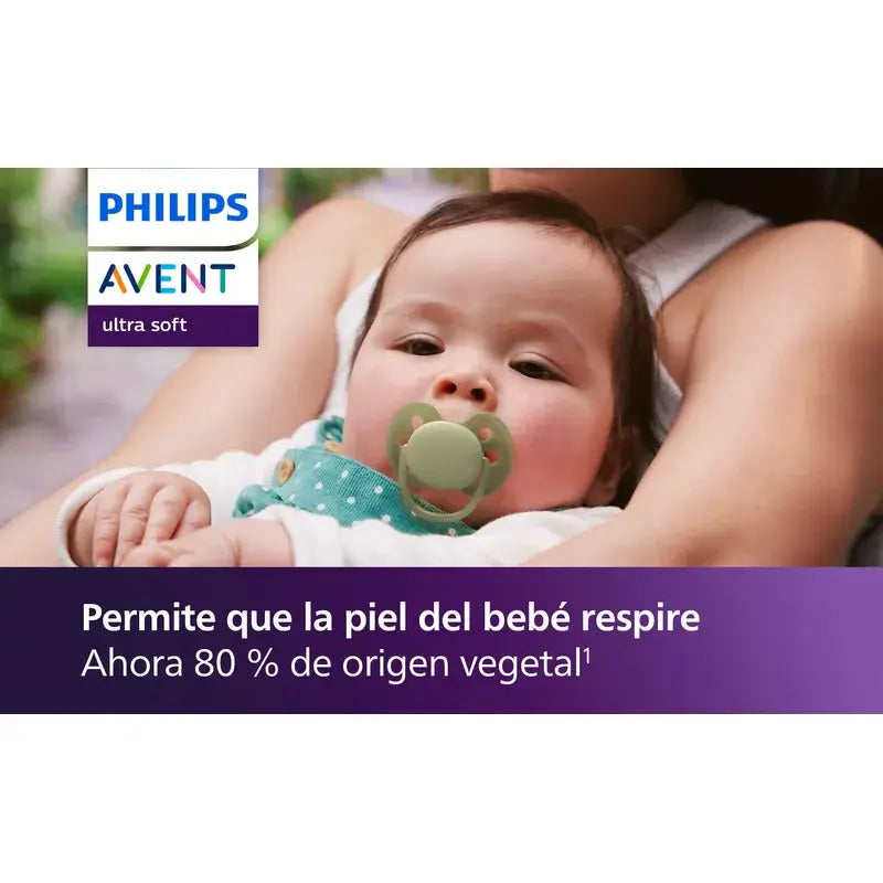 Philips Avent 2 ultra soft dummies 6-18m neutral