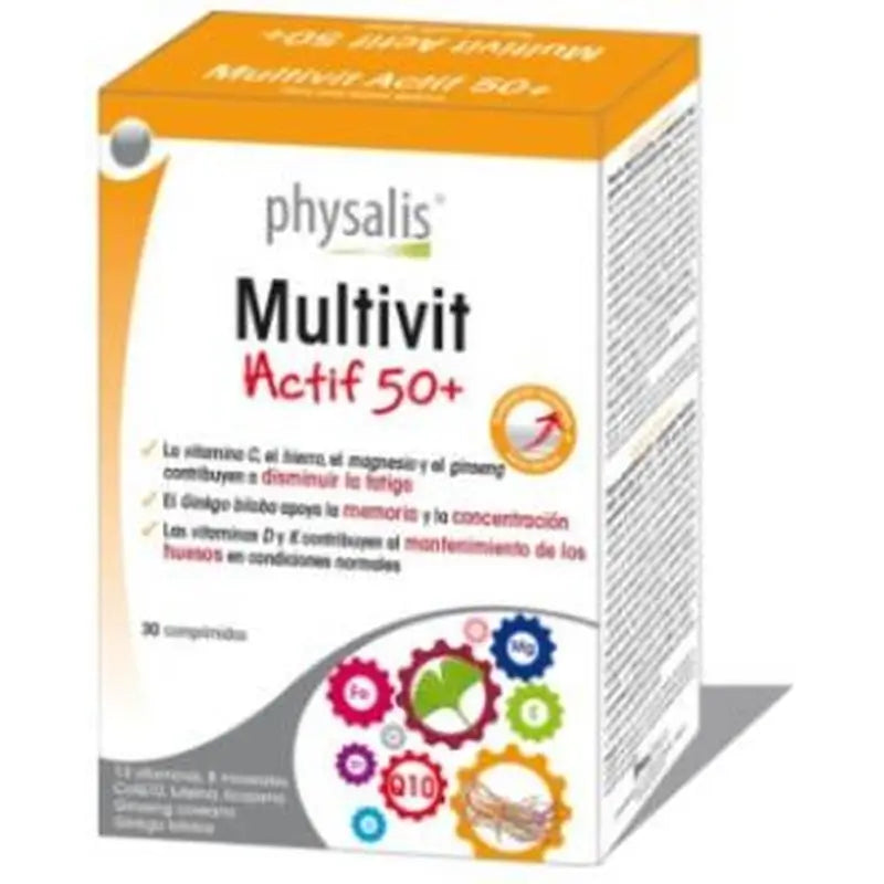 Physalis Multivit Actif 50+ 30 Tablets