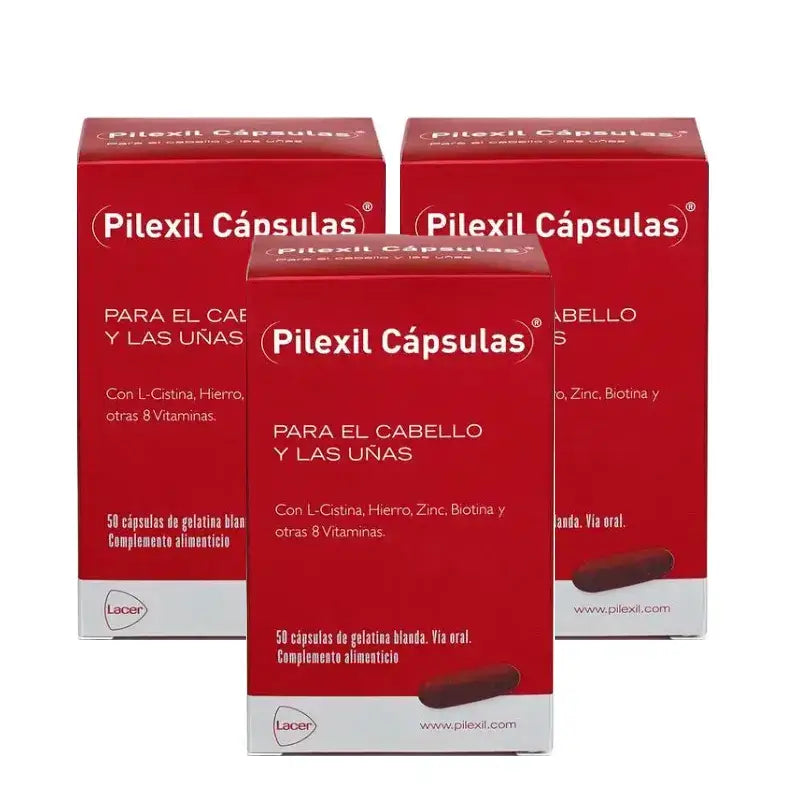Pilexil capsules, Pack 3 x 50 Caps.