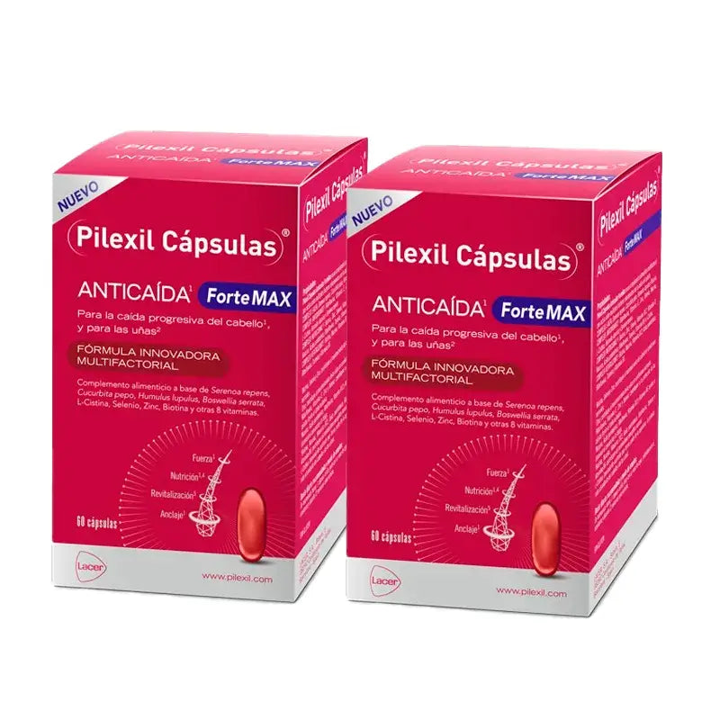 Pilexil Forte Max, Pack 2 x 60 capsules