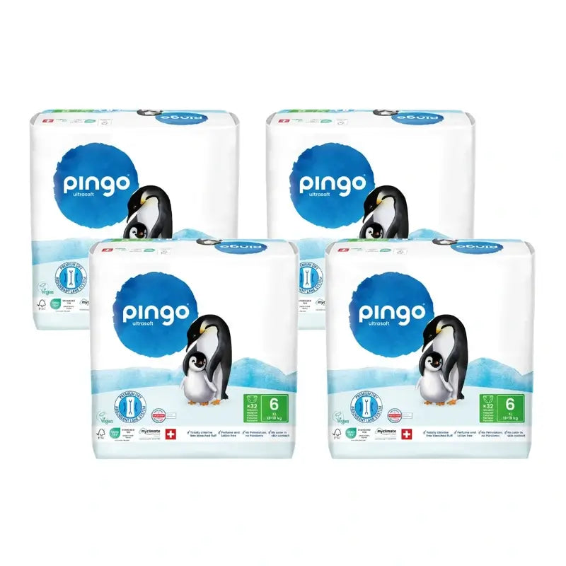 Pingo Ecological Nappies Size 6 (13-18 Kg), 4X32 Units