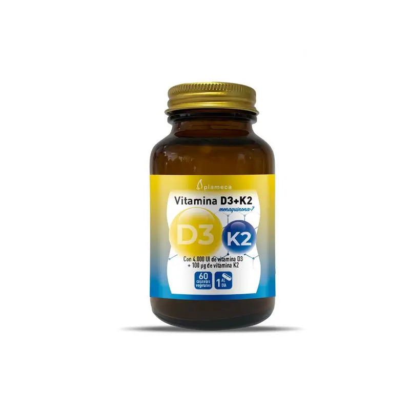 Plameca Vitamin D3 + K2, 60 capsules