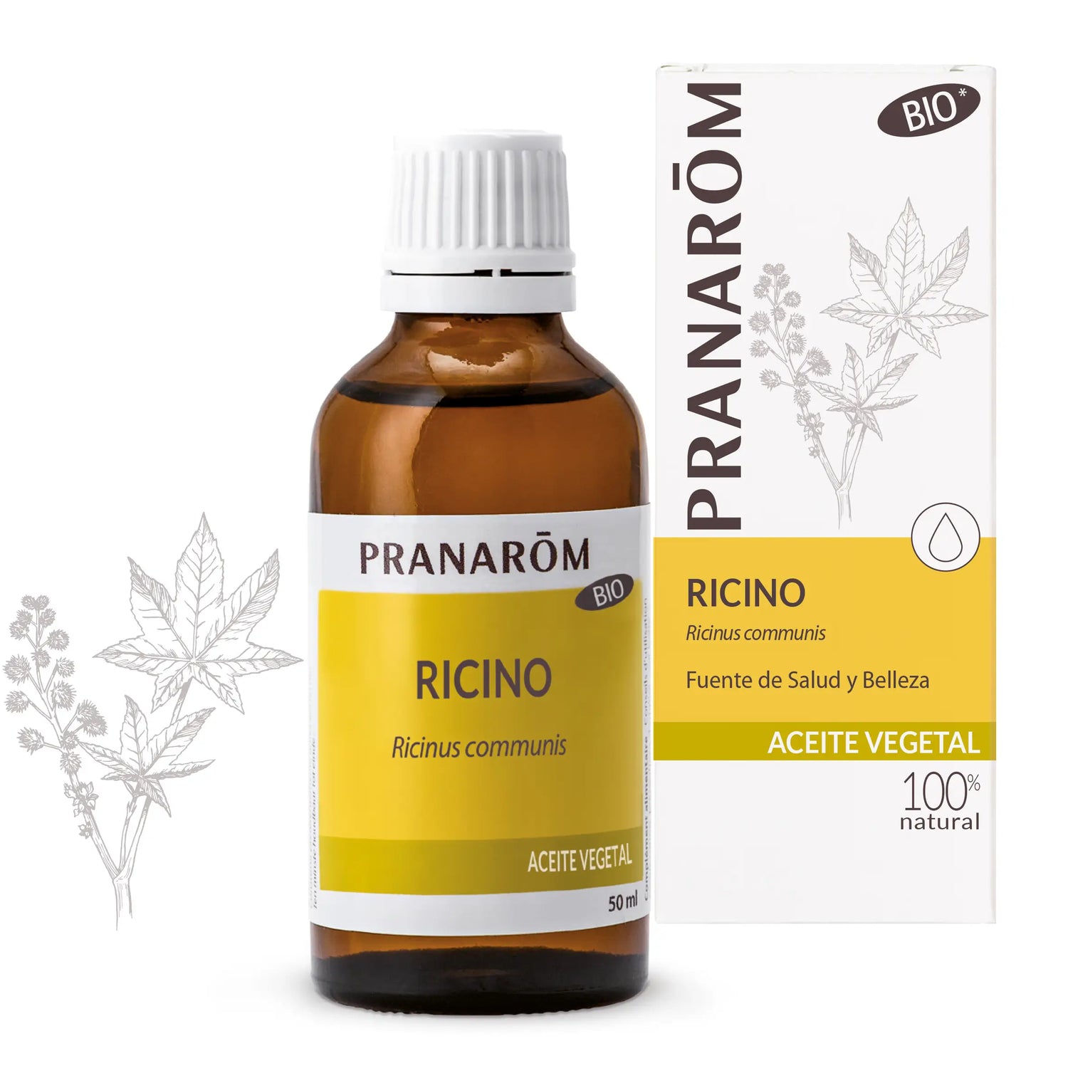 Pranarôm Organic Castor Oil, 50 ml