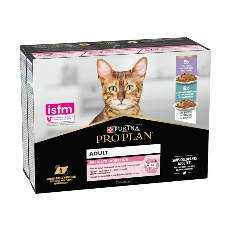 Pro Plan Feline Multi Envelope Delicate Fish Turkey 10X85Gr