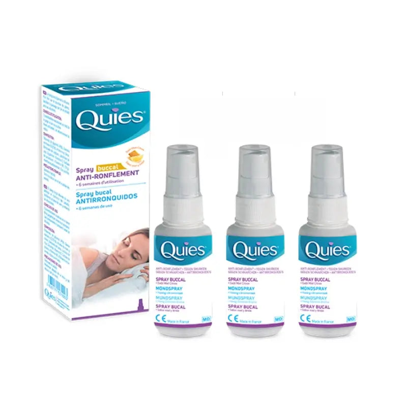 Quies Anti-Snoring Spray Pack , 3 x 70 ml