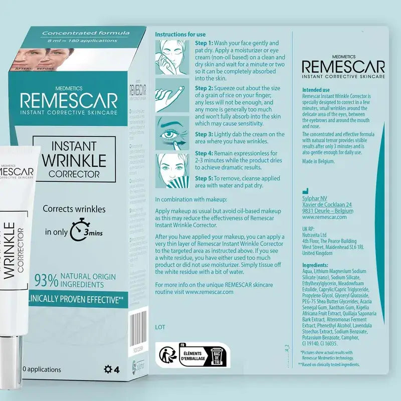 Remescar Instant Wrinkle Corrector, 8 ml