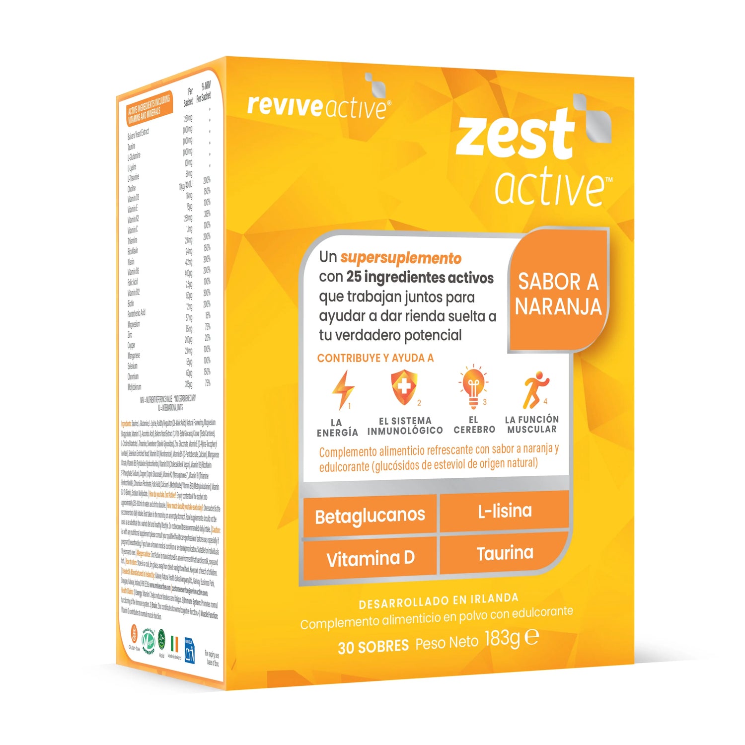 Revive Active Zest Active Multivitamin, 30 sachets