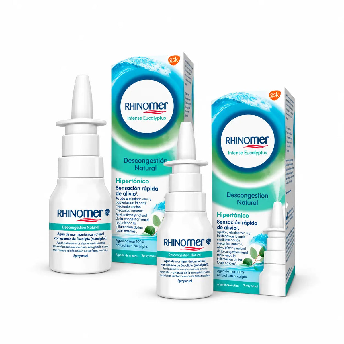 Rhinomer Eucalyptus Nasal Spray, 20 ml, pack of 2