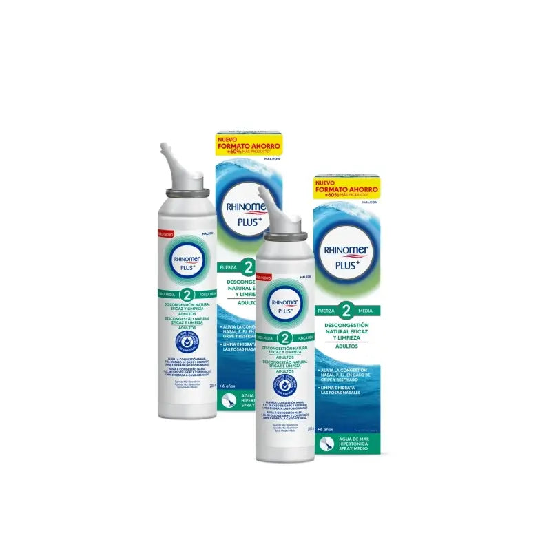 Rhinomer Plus+ F2 for Adults, 200 ml, pack of 2