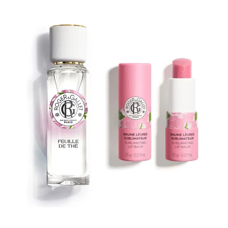 Roger & Gallet Rose Lip Balm + Feuille De Thé Well-being Scented Water