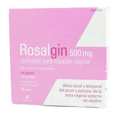 Rosalgin 500 mg Vaginal Solution 20 sachets Granules