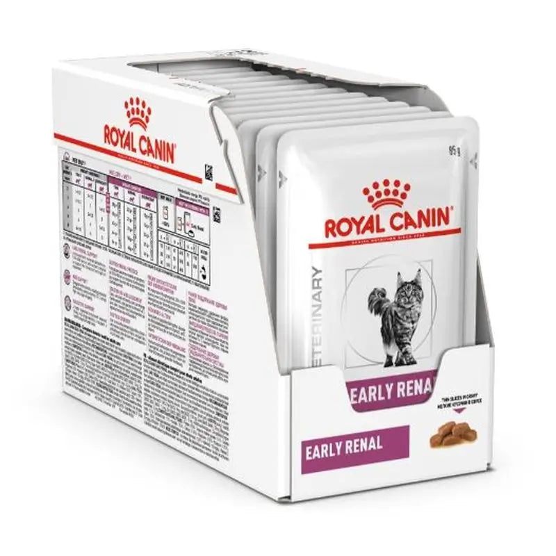 Royal Canin Veterinary Early Renal Box 12X85Gr, wet food for cats