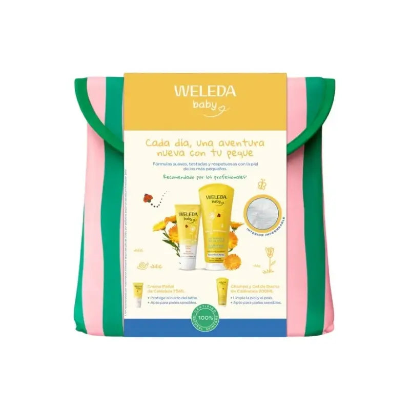 Baby Calendula Skincare Range with Summer Toiletry Bag
