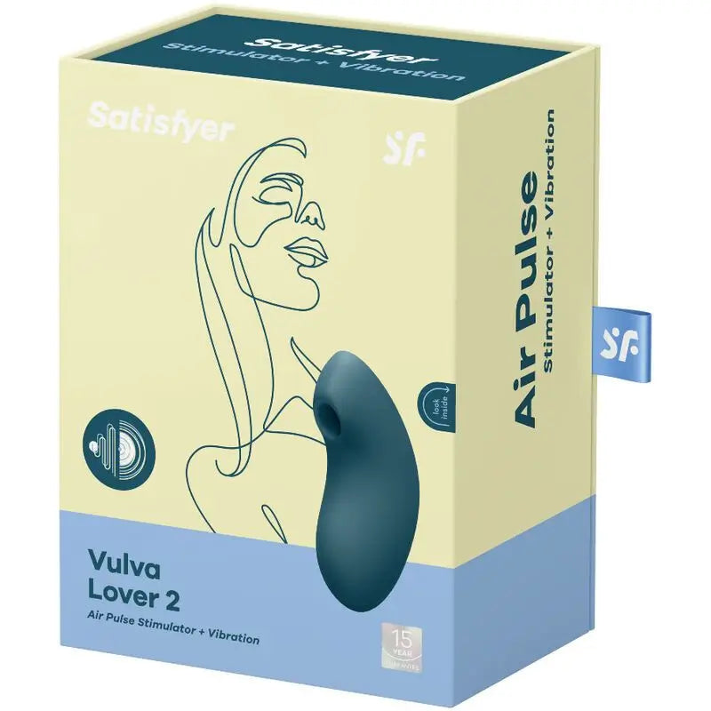 Satisfyer Air Pulse Vulva Lover 2 Stimulator & Vibrator - Blue