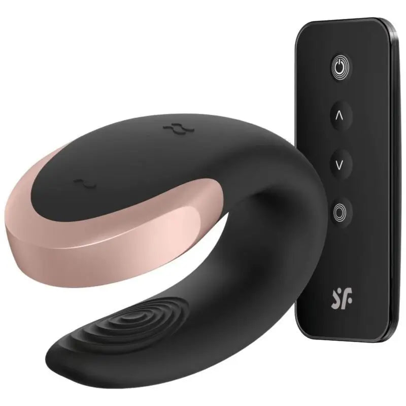 Satisfyer Connect App Double Love Vibrator for Couples Luxury Black