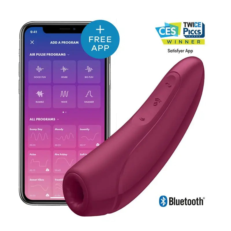 Satisfyer Connect Curvy 1+ - Red Pink