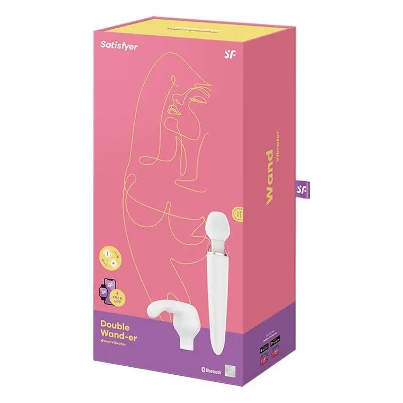 Satisfyer Connect Double Wand-Er App - White