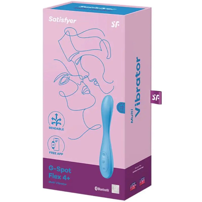 Satisfyer Connect G-Spot Flex 4+ Multi Vibrator App - Blue