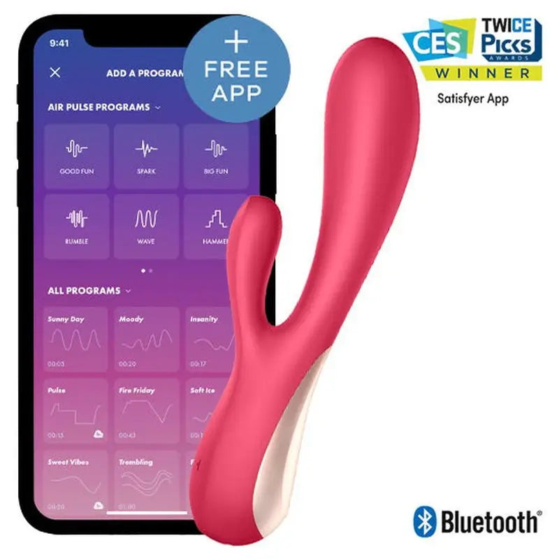 Satisfyer Connect Mono Flex Red With App