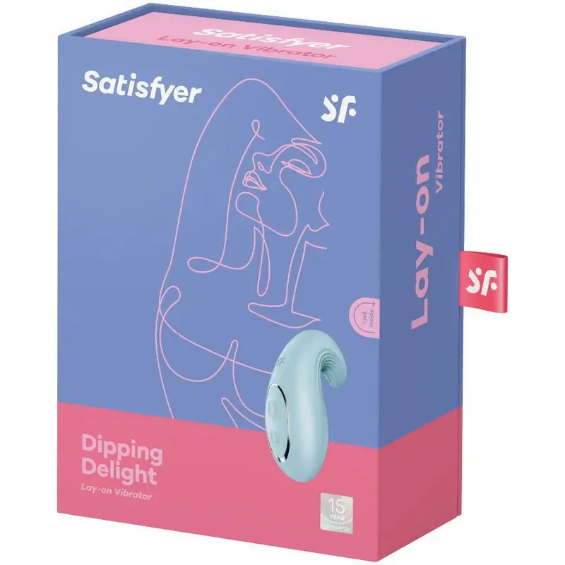 Satisfyer Layons Dipping Delight Lay-On Vibrator - Blue