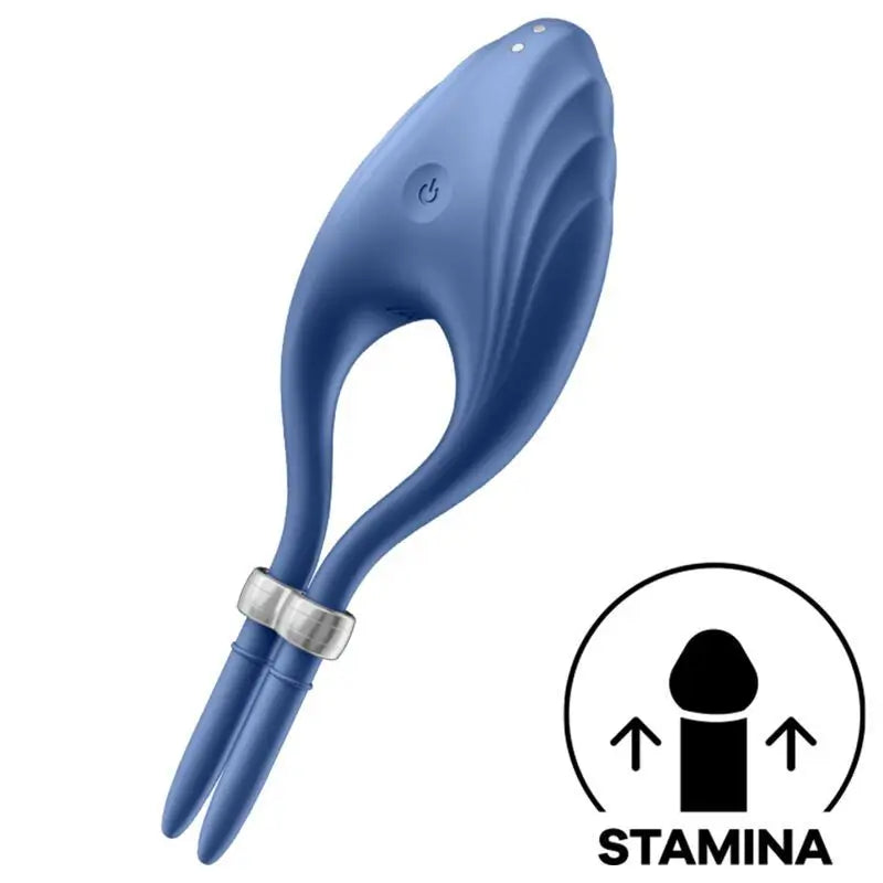 Satisfyer Ring Duelist Vibrating Ring - Blue