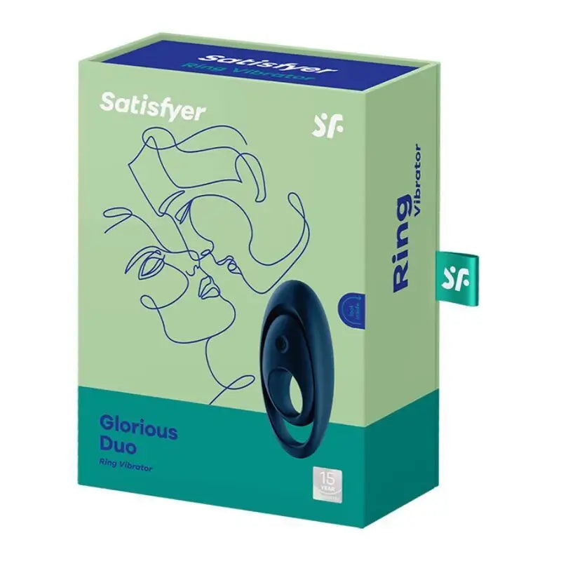 Satisfyer Ring Glorious Duo Vibrating Ring Blue