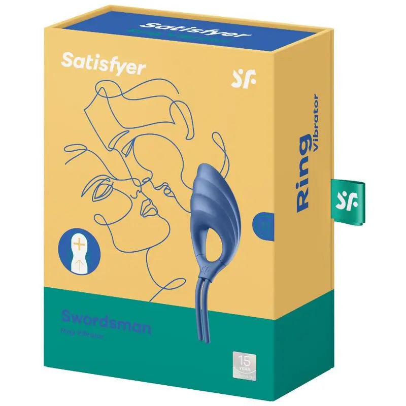 Satisfyer Ring Swordsman Vibrating Ring - Blue