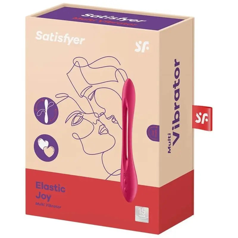 Satisfyer Vibrator Elastic Joy Multi Vibrator - Red