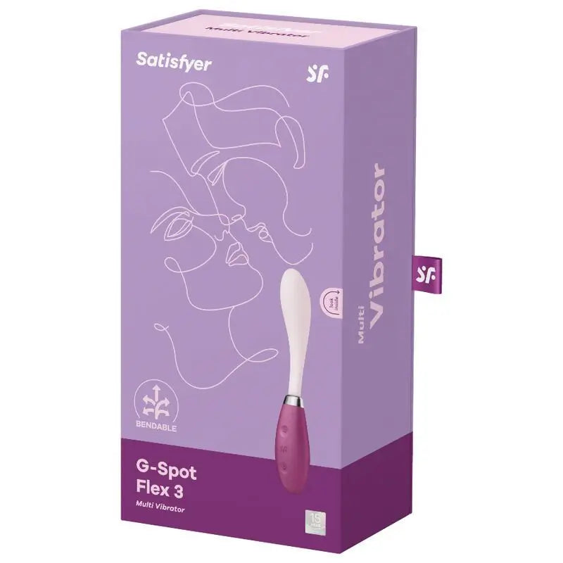 Satisfyer Vibrator G-Spot Flex 3 Multi Vibrator - Red