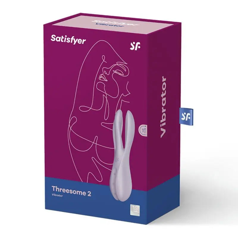 Satisfyer Vibrator Threesome 2 Vibrator - Purple