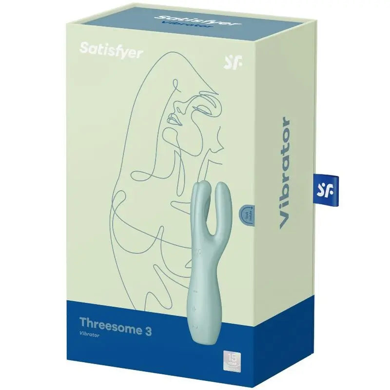 Satisfyer Vibrator Threesome 3 Vibrator - Green