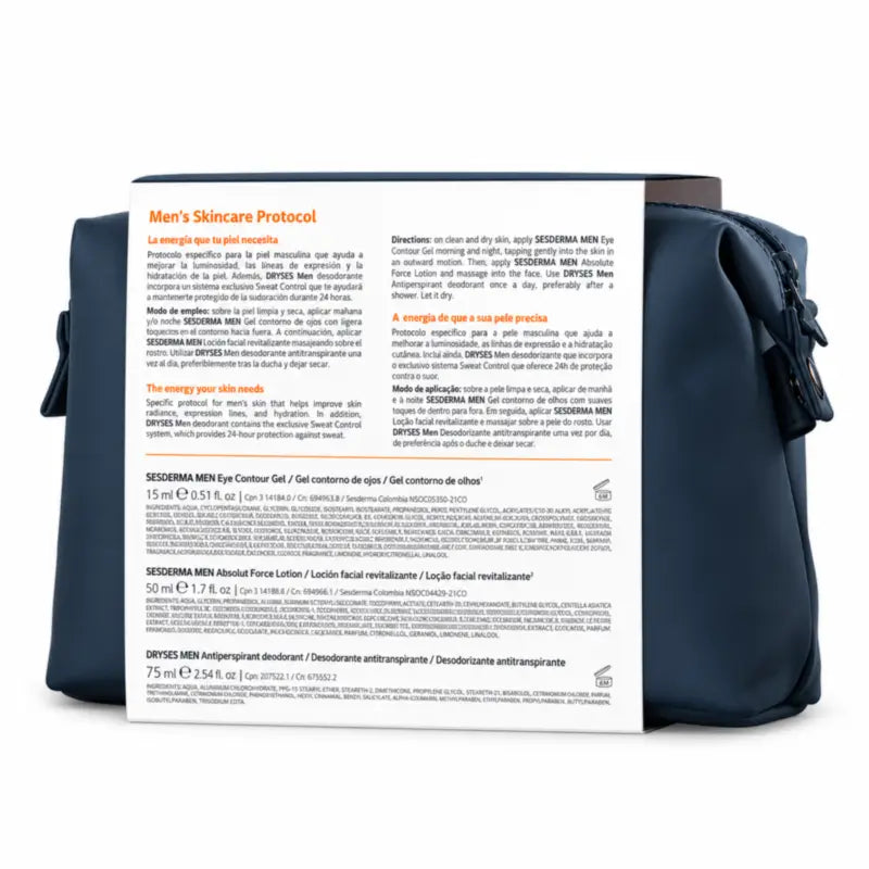 Sesderma Men's Skincare Protocol Pack: Ses Men Absolute Force Lotion + Eye Contour Cream