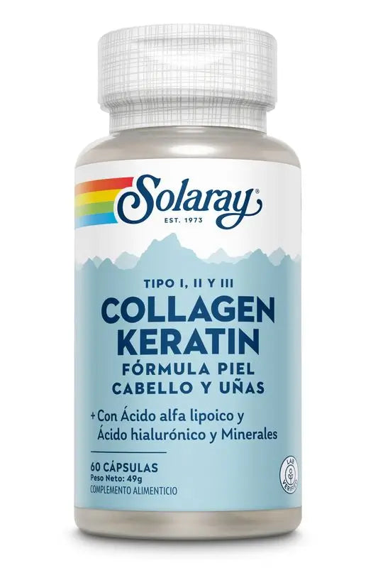 Solaray Collagen Keratin, 60 Capsules