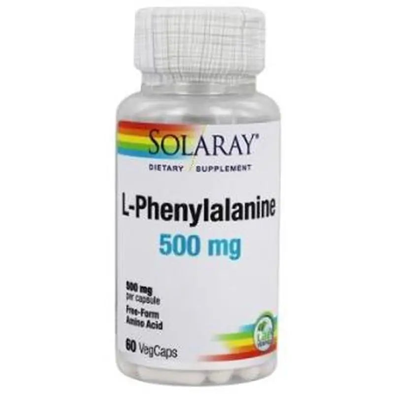 Solaray L-Phenylalanine 500Mg. 60 Capsules