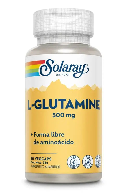 Solaray L Glutamine 500 Mg, 50 Capsules