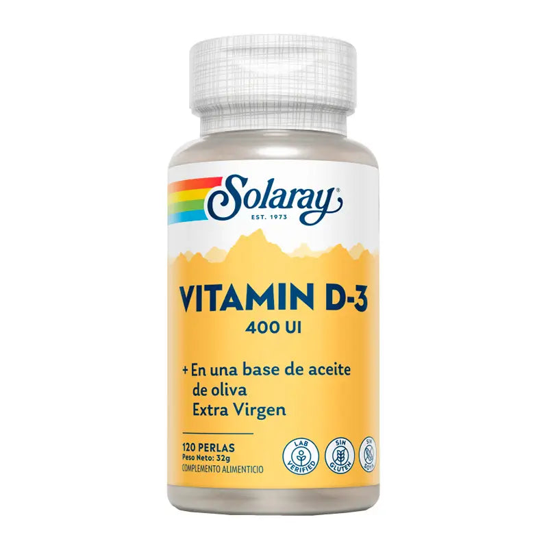 Solaray Vit. D3 400Ui 120 Pearls