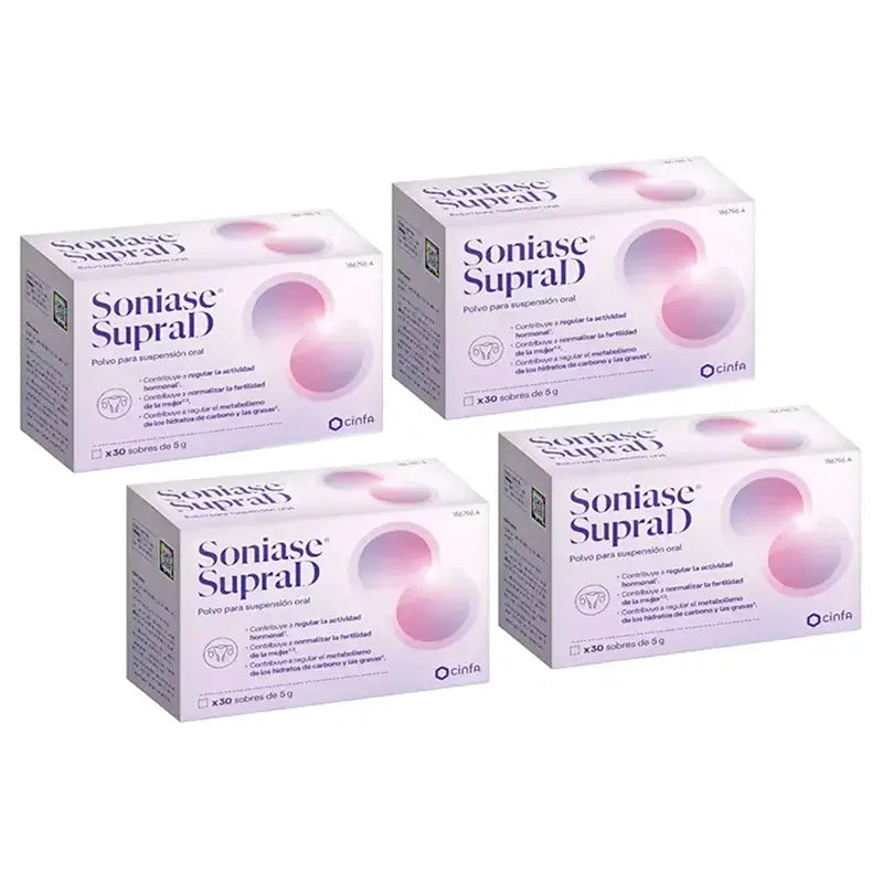Soniase Supra D, Pack 4 x 30 Sachets x 5 grams