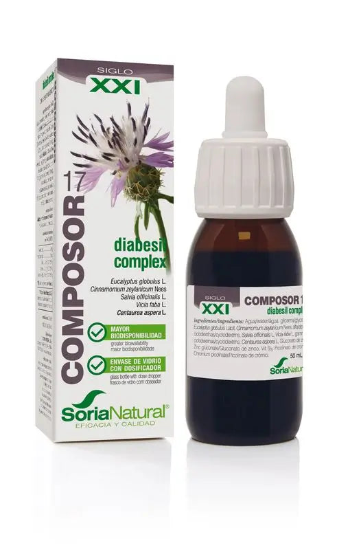 Soria Natural Composor 17 Diabesil Complex Siglo Xxi, 50 Ml