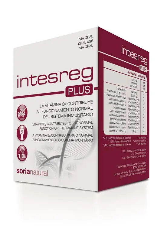 Soria Natural Intesreg Plus, 14 Envelopes Of 10 Gr