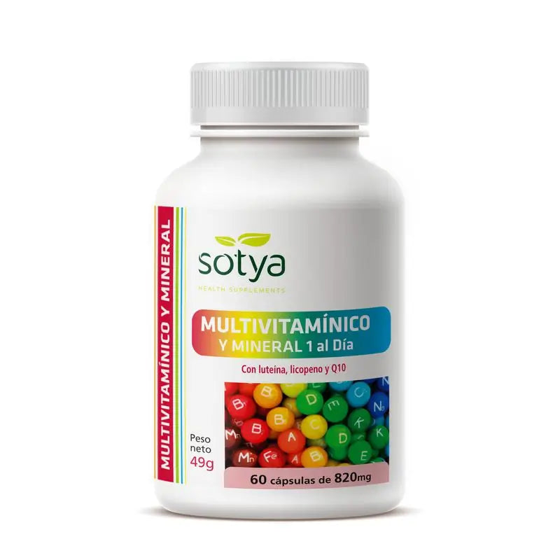 Sotya Multivitamin & Mineral 820Mg, 60 Capsules