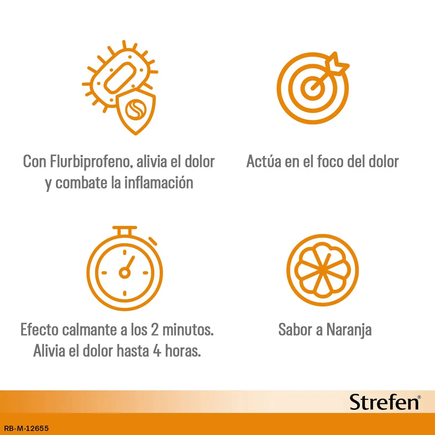 Strefen Orange, 16 lozenges, for sucking