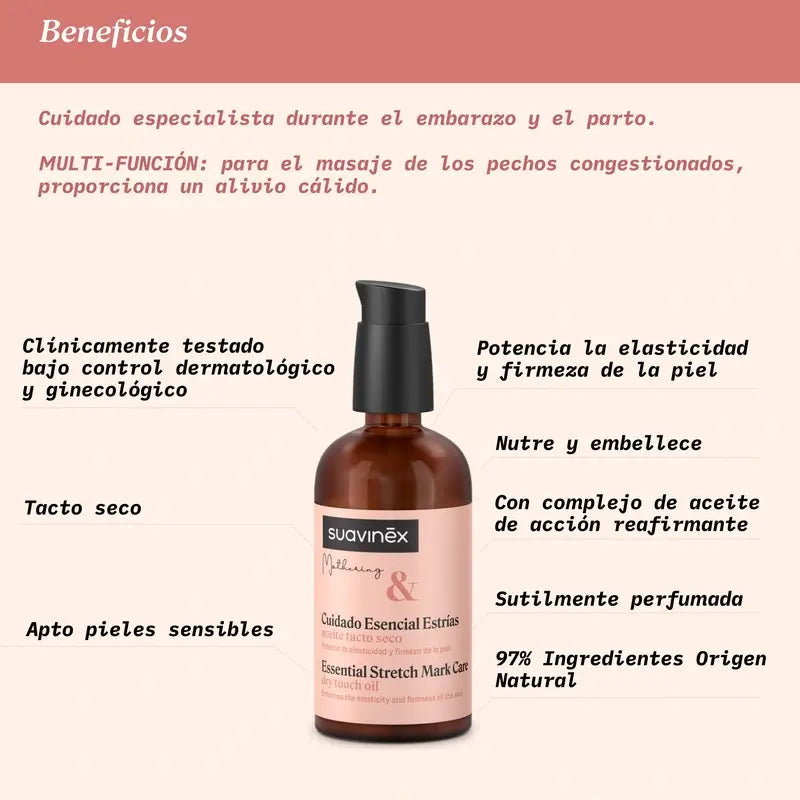 Suavinex Anti-Stretch Marks Pregnancy Oil, 100 Ml