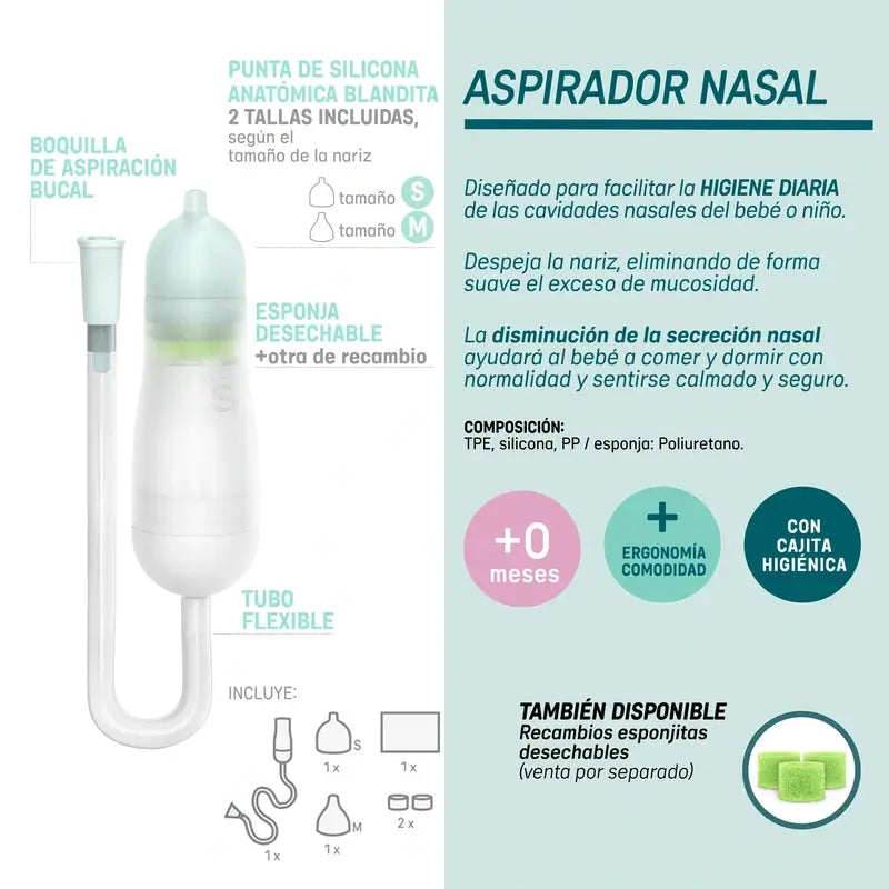 Suavinex Nasal Aspirator for Babies, +0 Months